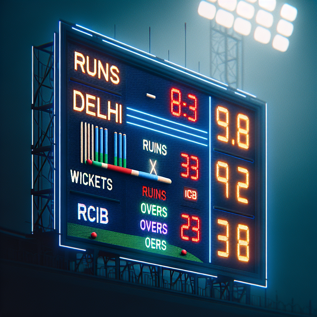 delhi vs rcb live score